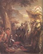 Benjamin West The Death of Chevalier Bayard (mk25) USA oil painting artist